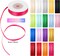 18 Colors Double Faced Satin Ribbon Polyester,1/8 inch Solid Fabric Ribbon Roll for Gift Wrapping, DIY Crafts, Wedding Birthday Party Decorations